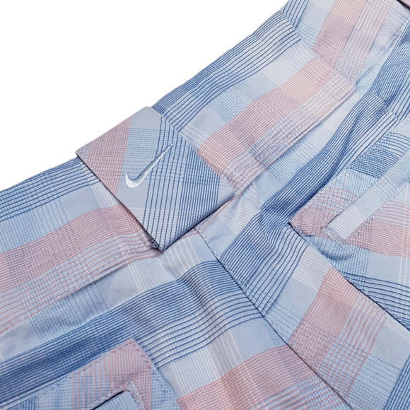 Nike Golf Womens Plaid Golf Shorts Blue Pink Sz 10 - Picture 4 of 6